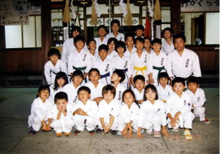 野江水神社　秋祭　奉納演武の集合写真
