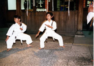 野江水神社　秋祭　奉納演武の様子