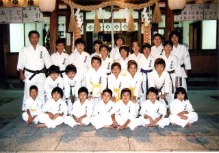 野江水神社　秋祭　奉納演武の集合写真