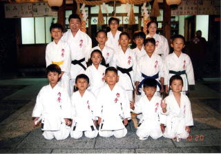 野江水神社　秋祭　奉納演武の集合写真