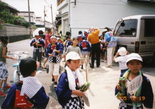 野江水神社　夏祭おわたりの様子