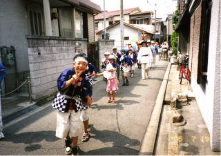野江水神社　夏祭おわたりの様子