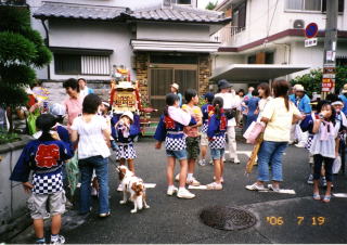 野江水神社　夏祭おわたりの様子