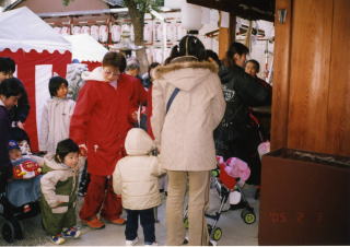 野江水神社　節分祭の様子
